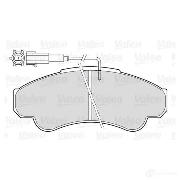 Тормозные колодки дисковые, комплект VALEO V4PDB 5 223580 301569 3276423015694 - Изображение 1