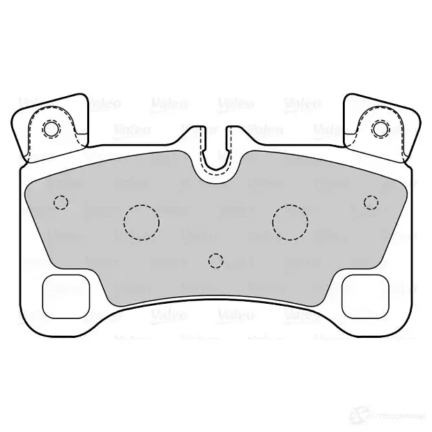 Тормозные колодки дисковые, комплект VALEO 601560 1206093576 J58 VEV5 3276426015608 - Изображение 1