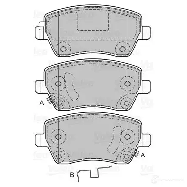 Тормозные колодки дисковые, комплект VALEO 233267 ERVXC 6 598847 3276425988477 изображение 0