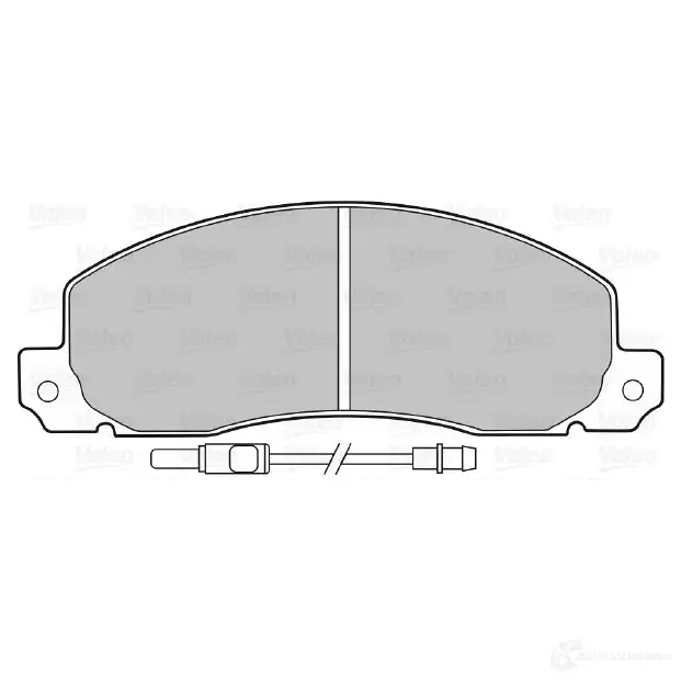 Тормозные колодки дисковые, комплект VALEO 209 28 232642 KSU4W28 598086 - Изображение 1
