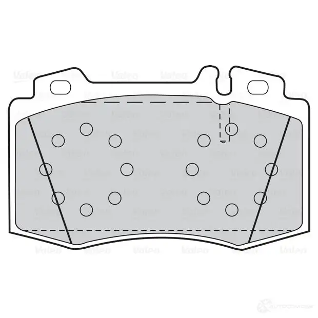 Тормозные колодки дисковые, комплект VALEO 3276423020445 1205902356 302044 CDAG J - Изображение 1