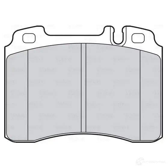Тормозные колодки дисковые, комплект VALEO 1437861014 907 64V 302286 - Изображение 1
