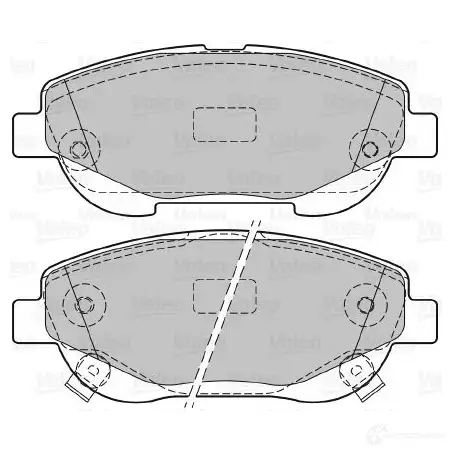 Тормозные колодки дисковые, комплект VALEO VOI7GY L 233597 3276426012904 601290 изображение 0