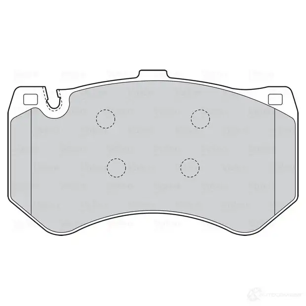 Тормозные колодки дисковые, комплект VALEO HP4 S5C 1437876750 302227 - Изображение 1
