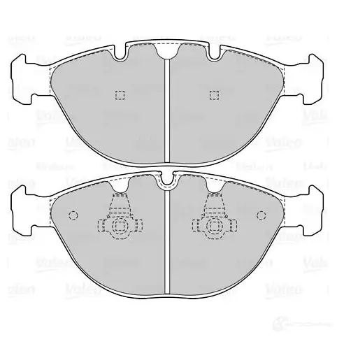 Тормозные колодки дисковые, комплект VALEO 3276426015240 1206093272 8 R0LMAQ 601524 - Изображение 1