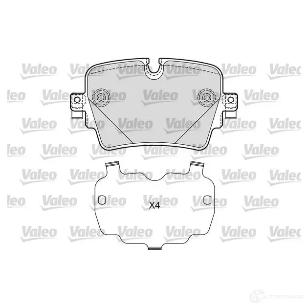 Тормозные колодки дисковые, комплект VALEO 601671 VANF C 1437876772
