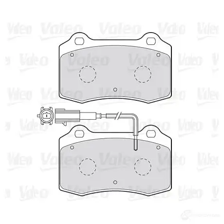 Тормозные колодки дисковые, комплект VALEO 3276423014666 223538 301466 Z OP7T - Изображение 1