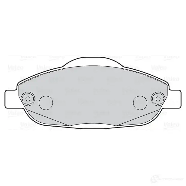 Тормозные колодки дисковые, комплект VALEO R UNUTBB 302215 1205904116 3276423022159 - Изображение 1