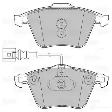 Тормозные колодки дисковые, комплект VALEO 601375 B I24T 3276426013758 1206092110 - Изображение 1