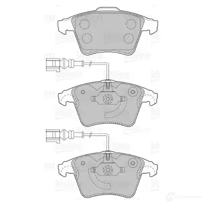 Тормозные колодки дисковые, комплект VALEO 598940 233351 3276425989405 Z1 KVJ5 - Изображение 1