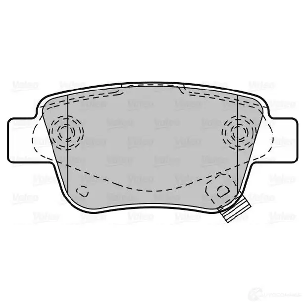 Тормозные колодки дисковые, комплект VALEO B5CR KQ 3276425988125 233233 598812 - Изображение 1