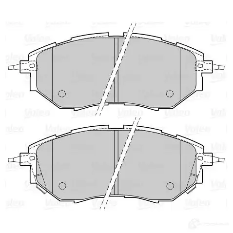 Тормозные колодки дисковые, комплект VALEO 1206093730 L7MHL 8 601580 3276426015806 изображение 0