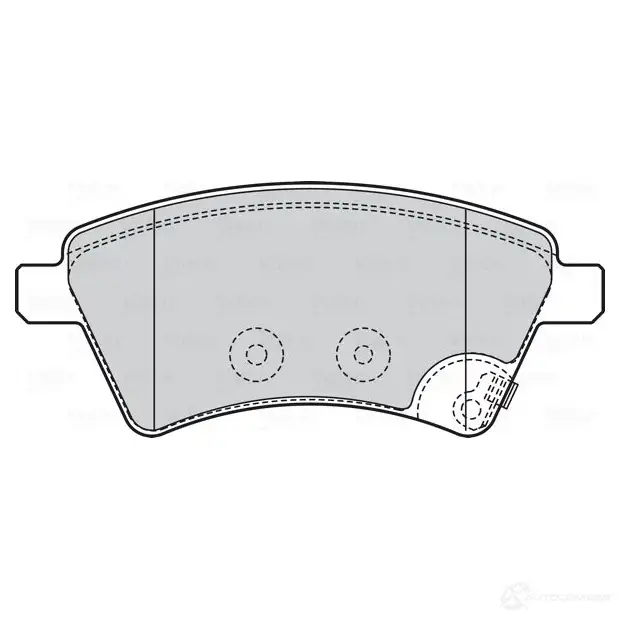 Тормозные колодки дисковые, комплект VALEO 223668 7B UCMYY 3276423018046 301804 - Изображение 1