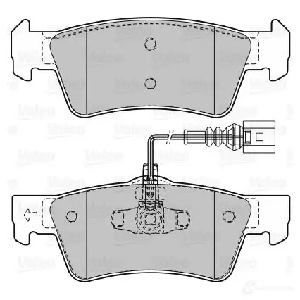 Тормозные колодки дисковые, комплект VALEO VY TC5MS 3276425989467 233355 598946 - Изображение 1