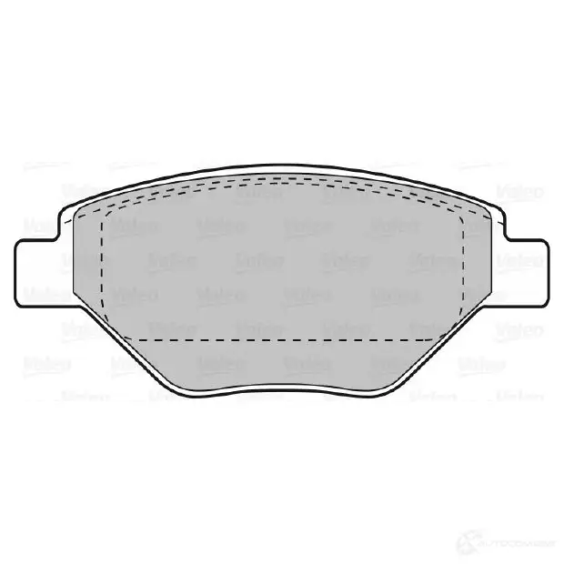 Тормозные колодки дисковые, комплект VALEO 598557 2393 4 83X1QB 233022 - Изображение 1