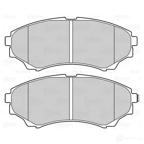 Тормозные колодки дисковые, комплект VALEO 19 FNW 601555 3276426015554 1206093542 - Изображение 1