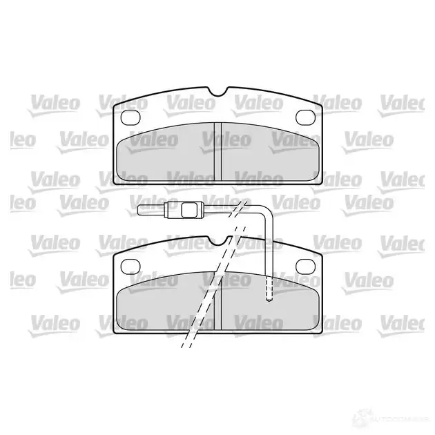 Тормозные колодки дисковые, комплект VALEO RP MV19R 1437861397 601665