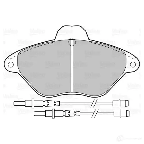 Тормозные колодки дисковые, комплект VALEO 598383 M8UFP 216 32 232862 - Изображение 1