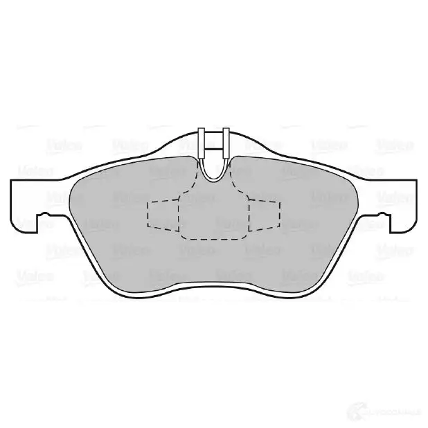 Тормозные колодки дисковые, комплект VALEO GA 39WFD 232886 3276425984134 598413 - Изображение 1
