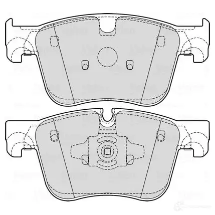 Тормозные колодки дисковые, комплект VALEO AOU EMG 601722 1437877231