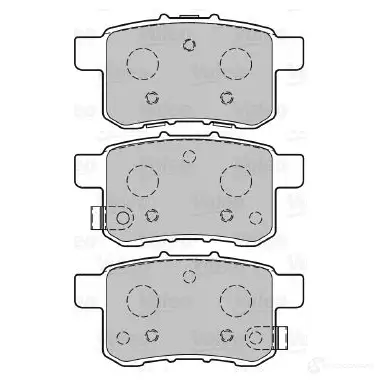 Тормозные колодки дисковые, комплект VALEO LS1 5PL9 233650 601350 3276426013505 изображение 0