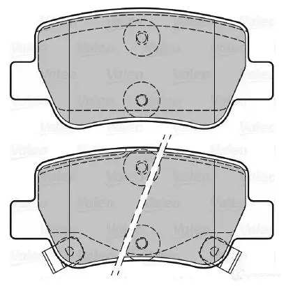 Тормозные колодки дисковые, комплект VALEO 601057 3276426010573 1206090024 2Q 8ZWS0 - Изображение 1