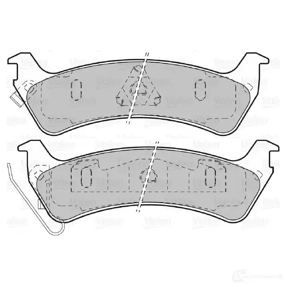 Тормозные колодки дисковые, комплект VALEO 232980 3276425985094 JN 0QKW 598509 изображение 0