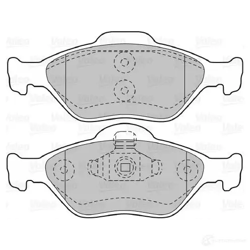 Тормозные колодки дисковые, комплект VALEO E3VUG7B 233027 598564 23 202 изображение 0