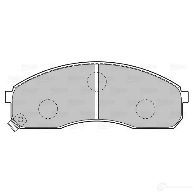Тормозные колодки дисковые, комплект VALEO V0B1DVL 233242 598821 2 3649 - Изображение 1