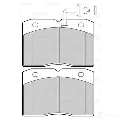 Тормозные колодки дисковые, комплект VALEO 1437873719 5Y TNE 302293 - Изображение 1