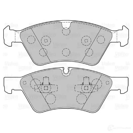 Тормозные колодки дисковые, комплект VALEO 301107 FH6L HN8 223431 3276423011078 - Изображение 1