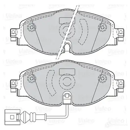 Тормозные колодки дисковые, комплект VALEO 302145 3276423021459 1205903740 FZY 1I изображение 1