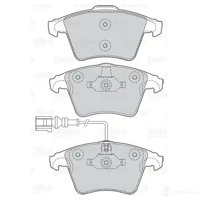 Тормозные колодки дисковые, комплект VALEO 3H19L 5 1205902302 3276423020414 302041 - Изображение 1