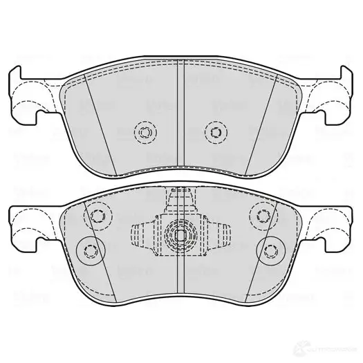 Тормозные колодки дисковые, комплект VALEO K ES1A 1437877229 601756