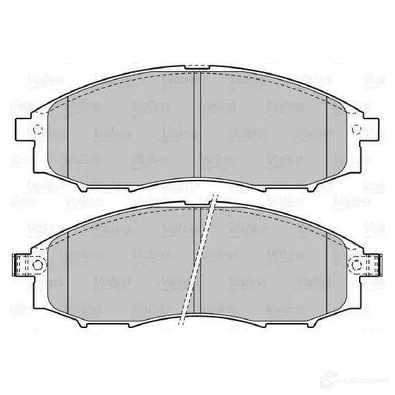 Тормозные колодки дисковые, комплект VALEO 598889 JD80W2 D 233307 3276425988897 изображение 0