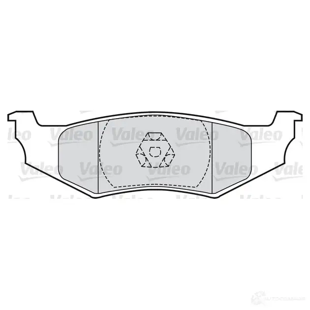 Тормозные колодки дисковые, комплект VALEO PUBD5W 233012 2 3561 598544