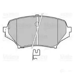 Тормозные колодки дисковые, комплект VALEO TTQ8 J 233181 598745 3276425987456 - Изображение 1
