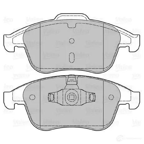 Тормозные колодки дисковые, комплект VALEO M011I J 3276426010504 1206089886 601050 - Изображение 1