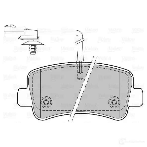 Тормозные колодки дисковые, комплект VALEO I9 SM24T 601151 1206090712 3276426011518 изображение 0