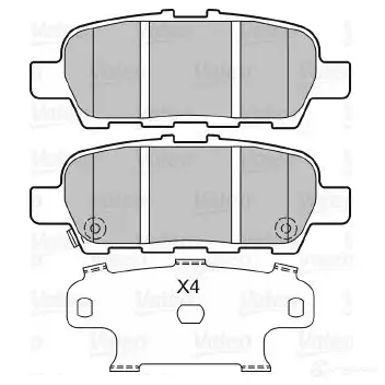 Тормозные колодки дисковые, комплект VALEO 601331 HI9LHJ U 233632 3276426013314 - Изображение 1