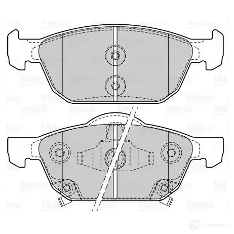 Тормозные колодки дисковые, комплект VALEO 1206093126 3276426015080 2DJ1W 3P 601508 - Изображение 1