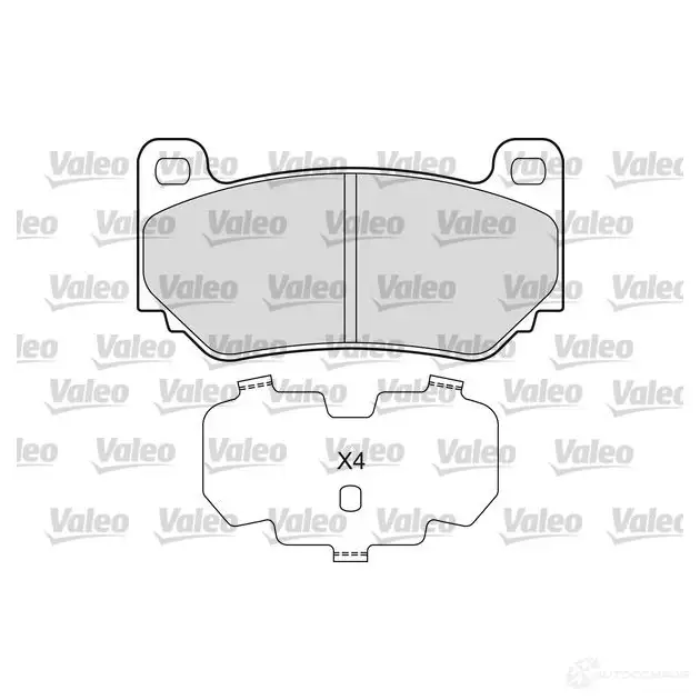 Тормозные колодки дисковые, комплект VALEO 1CRF 9 1437878467 601661