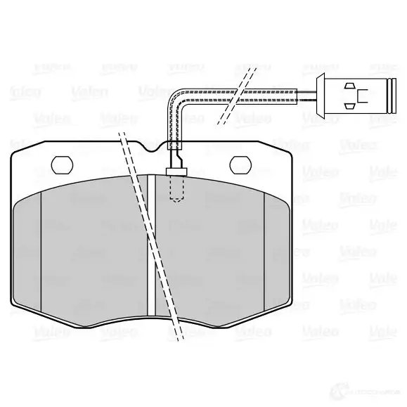 Тормозные колодки дисковые, комплект VALEO Z78T FV 1437874546 302327 изображение 0