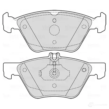 Тормозные колодки дисковые, комплект VALEO U4 6F4 601729 1437877072 изображение 0