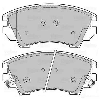 Тормозные колодки дисковые, комплект VALEO 04 UGH 601046 1206089824 3276426010467 - Изображение 1