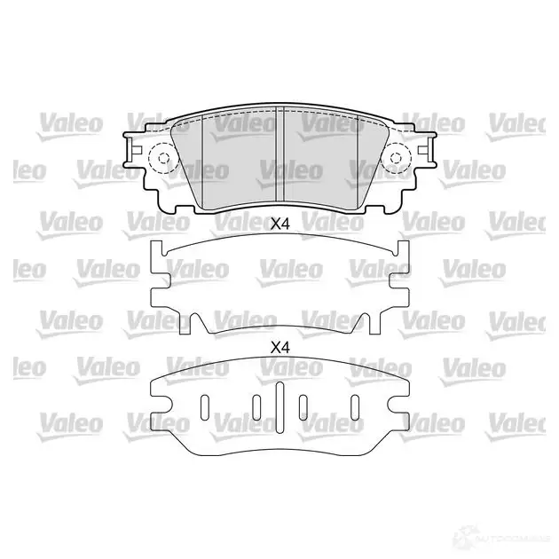 Тормозные колодки дисковые, комплект VALEO 1437875680 601678 I1F XO25