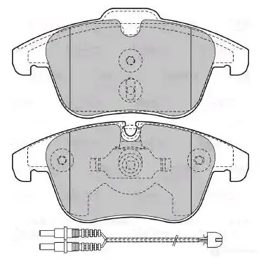 Тормозные колодки дисковые, комплект VALEO WF9F D 3276426011471 601147 233580 - Изображение 1