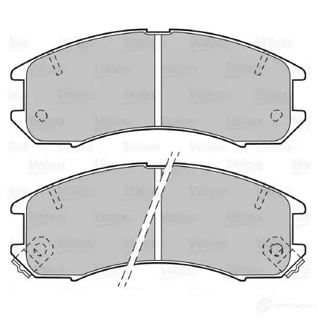 Тормозные колодки дисковые, комплект VALEO 21 378 598250 MCK4SFS 232769 изображение 0