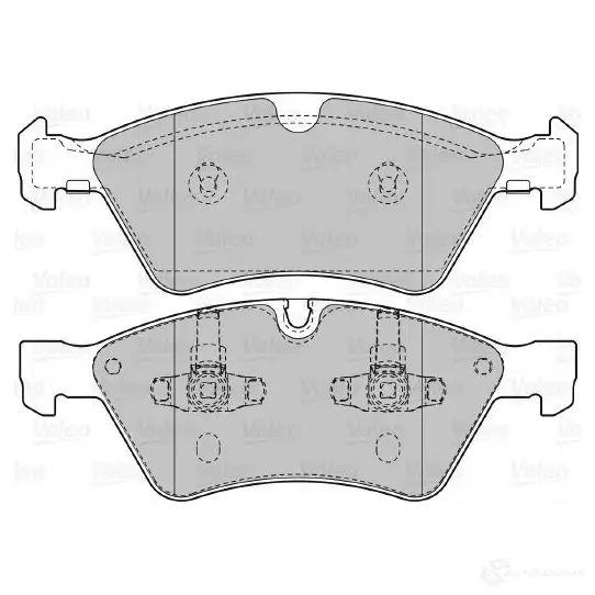 Тормозные колодки дисковые, комплект VALEO 3276425987289 QC6 8VC 233166 598728 - Изображение 1