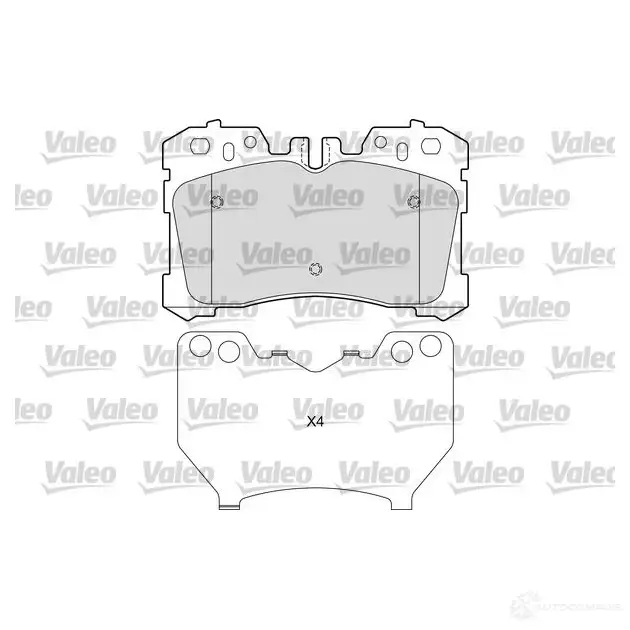 Тормозные колодки дисковые, комплект VALEO A5AC 5 601654 1437876314